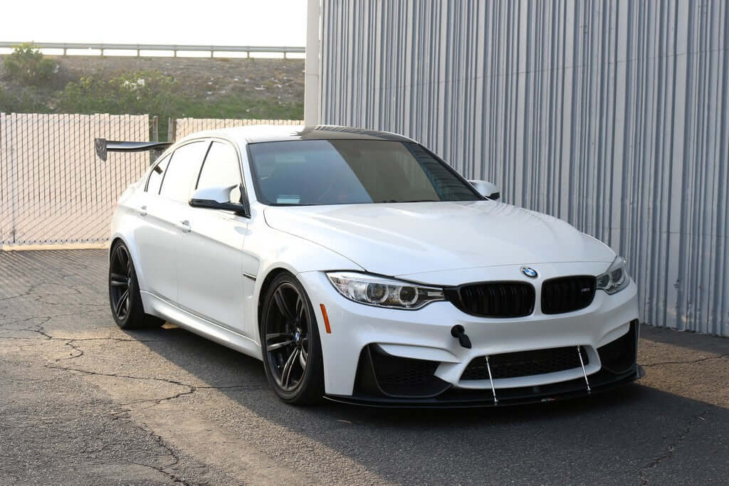 APR Carbon Fiber Wind Splitter With Rods - BMW F80/82 M3/4 W/ M Performance Airdam 2014 - 2018