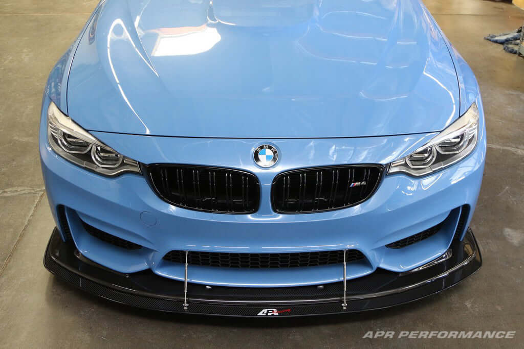 APR Carbon Fiber Wind Splitter With Rods - BMW F80/82 W/APR Airdam 2014 - 2018