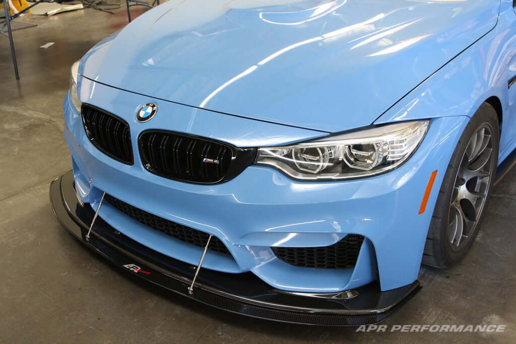 APR Carbon Fiber Wind Splitter With Rods - BMW F80/82 W/APR Airdam 2014 - 2018
