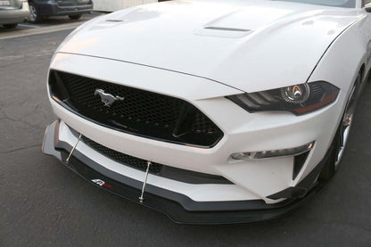 APR Carbon Fiber Wind Splitter With Rods - Ford Mustang W/O Performance Package 2018 - up