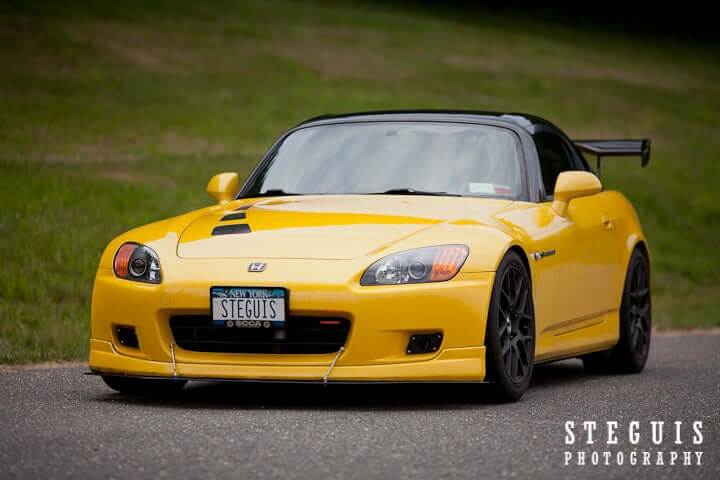 APR Carbon Fiber Wind Splitter With Rods - Honda S2000 With Factory Lip ( AP1) 2000 - 2003