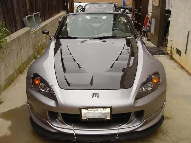 APR Carbon Fiber Wind Splitter With Rods - Honda S2000 With Factory Lip ( AP2) 2004 - 2009 - FD Racing