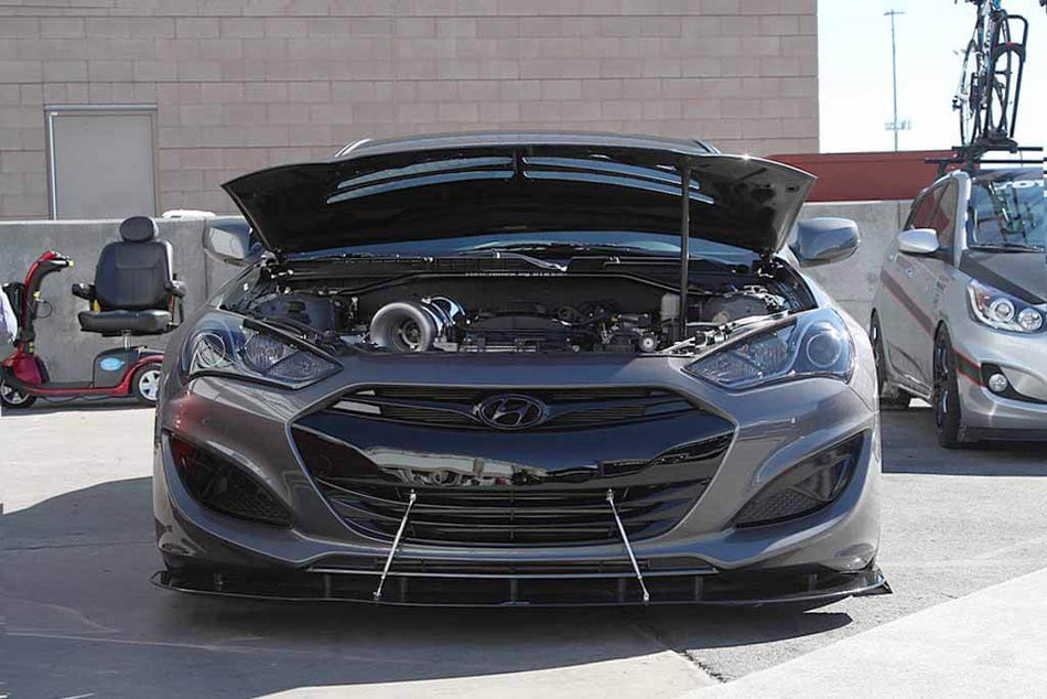 APR Carbon Fiber Wind Splitter With Rods - Hyundai Genesis Coupe 2013 - 2016 FD Racing