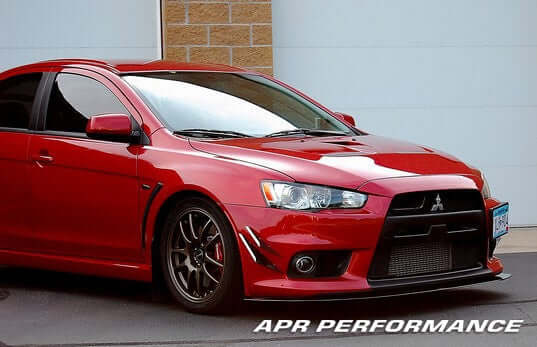 APR Carbon Fiber Wind Splitter With Rods - Mitsubishi Evo 10 2008 - 2016