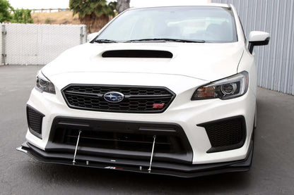 APR Carbon Fiber Wind Splitter With Rods - Subaru WRX/STI W/Factory Lip 2018 - 2021