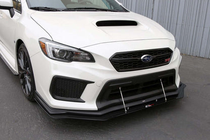 APR Carbon Fiber Wind Splitter With Rods - Subaru WRX/STI W/Factory Lip 2018 - 2021