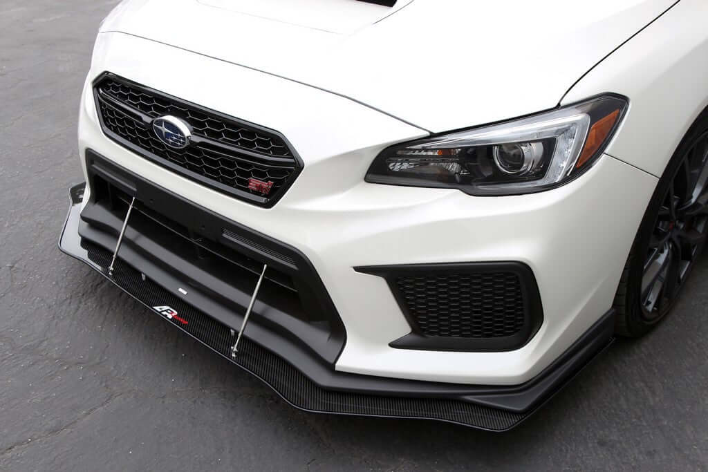 APR Carbon Fiber Wind Splitter With Rods - Subaru WRX/STI W/Factory Lip 2018 - 2021