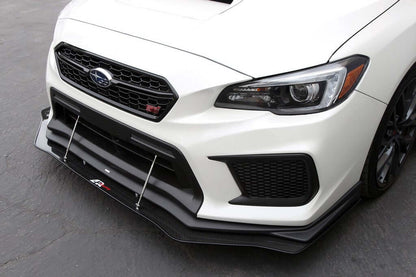 APR Carbon Fiber Wind Splitter With Rods - Subaru WRX/STI W/Factory Lip 2018 - 2021