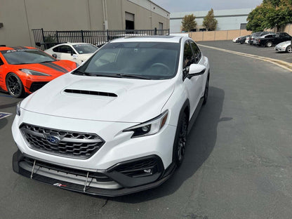 APR Carbon Fiber Wind Splitter With Rods - Subaru WRX W/Factory Bumper 2022 - 2022