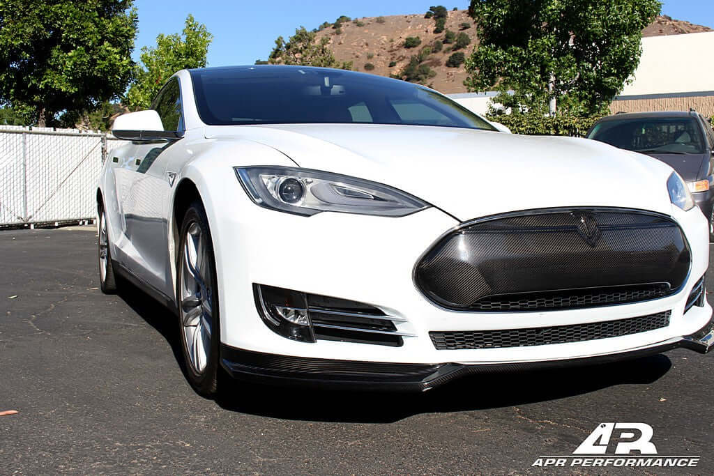 APR Carbon fiber Front Grill - Tesla Model S 2012 - up