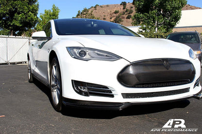 APR Carbon fiber Front Grill - Tesla Model S 2012 - up