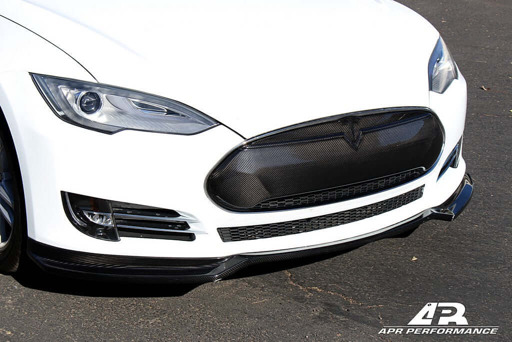 APR Carbon fiber Front Grill - Tesla Model S 2012 - up