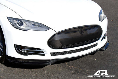 APR Carbon fiber Front Grill - Tesla Model S 2012 - up