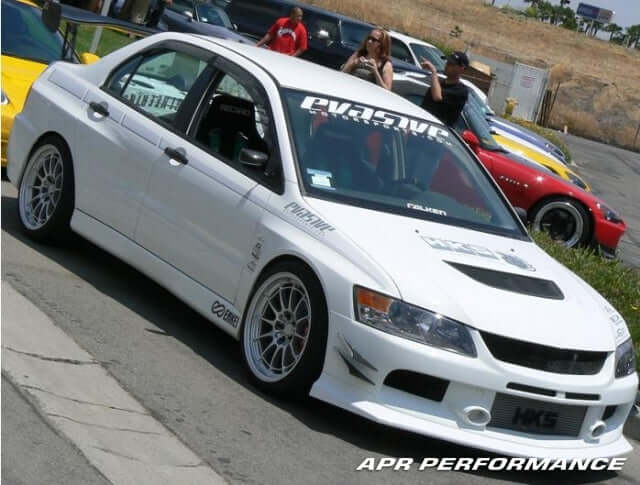 APR Fiber Glass EVO 9 Front Bumper w. APR Lip Incorporated - Mitsubishi EVO 9 2006 - 2007