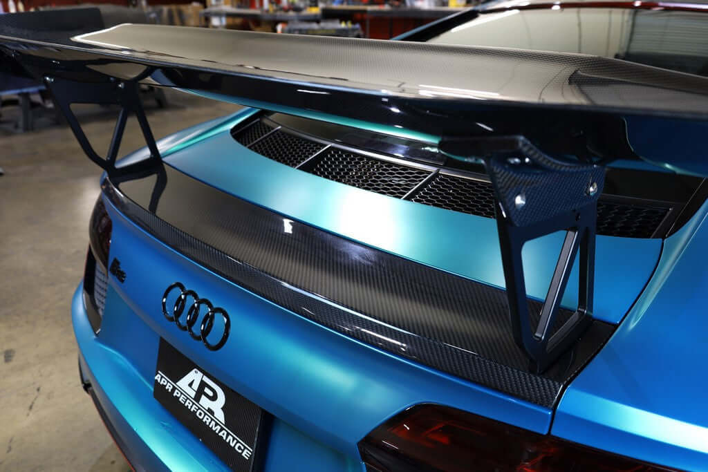 APR GTC-500 Wing  W/ Carbon Active Spoiler Replacement - Audi R8 2016 - UP