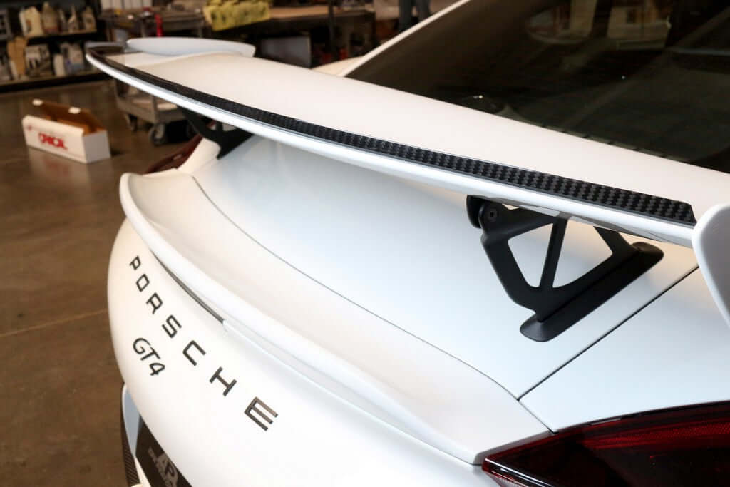 APR Gurney Flap ( For OEM Airfoil Only) - Porsche Cayman GT4 2014 - 2016
