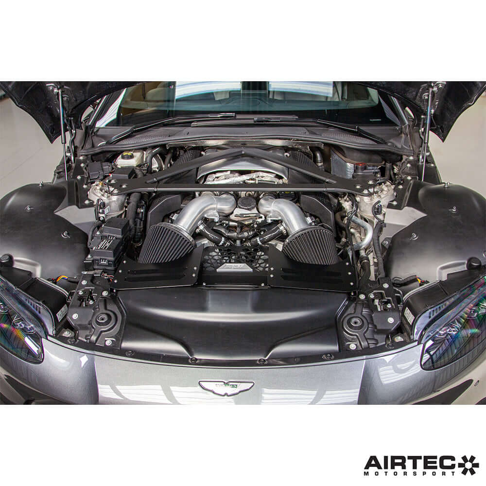 AIRTEC Motorsport Induction Kit for Aston Martin Vantage V8 - Silver Intake Pipes - FD Racing