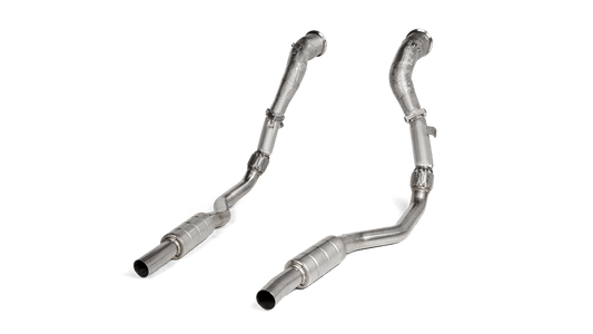 Akrapovic Downpipe / Link pipe set (SS) - Audi RS 6 Avant (C8) 2020 - 2022