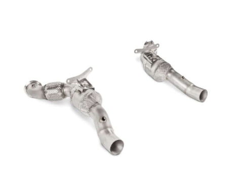 Akrapovic Link Pipe Set w Cat (SS) - Ferrari 488 GTB/488 Spider 2016 - 2019 - FD Racing