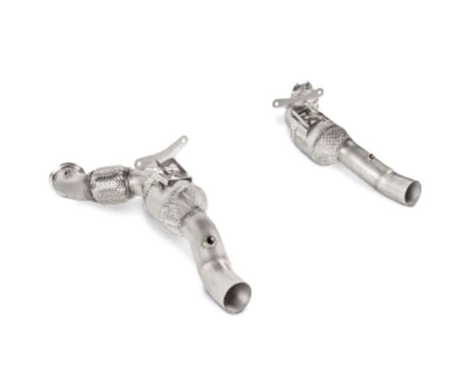 Akrapovic Link Pipe Set w Cat (SS) - Ferrari 488 GTB/488 Spider 2016 - 2019