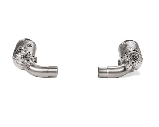 Akrapovic Link Pipe Set w Cat (SS) - Porsche 911 Carrera /S/4/4S/Cabriolet (992) 2019 - 2022