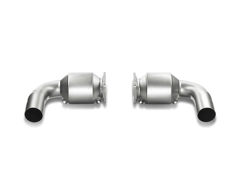 Akrapovic Link pipe set (100 cpsi cats, Titanium) - Porsche 911 Turbo/Turbo S (997 FL) 2010 - 2013