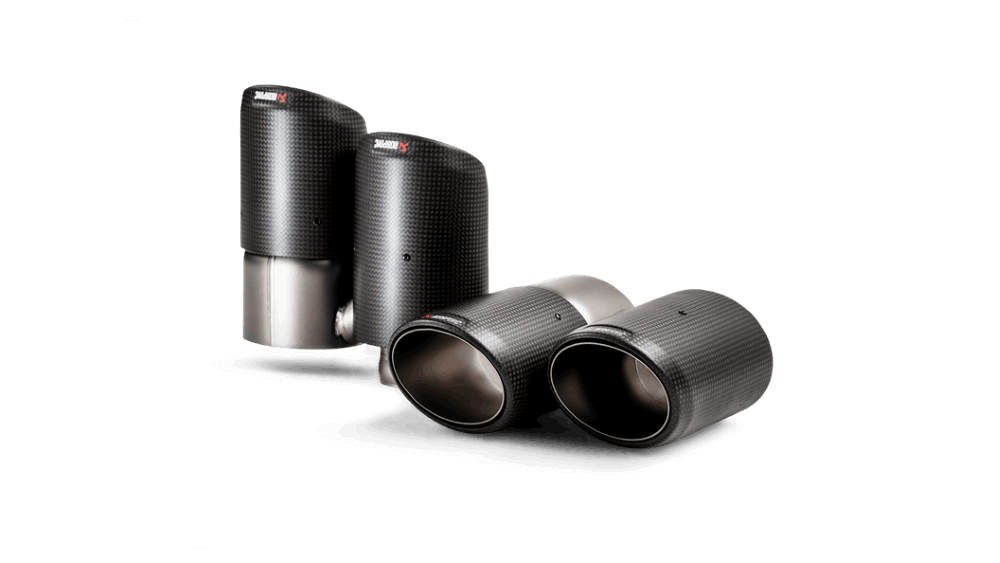 Akrapovic Tail pipe set (Carbon) - Porsche Cayenne Turbo / Coupé / GTS (536) 2018 - 2021 - FD Racing