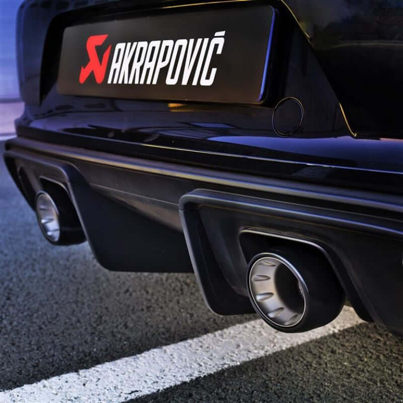 Akrapovic Tail pipe set (Titanium) - Black - Porsche 718 Cayman GT4 / Spyder 2020 - 2022