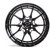 VR Forged D03-R Wheel Package Nissan 370Z 350Z 19x9.5 19x10.5 Gloss Black - FD Racing