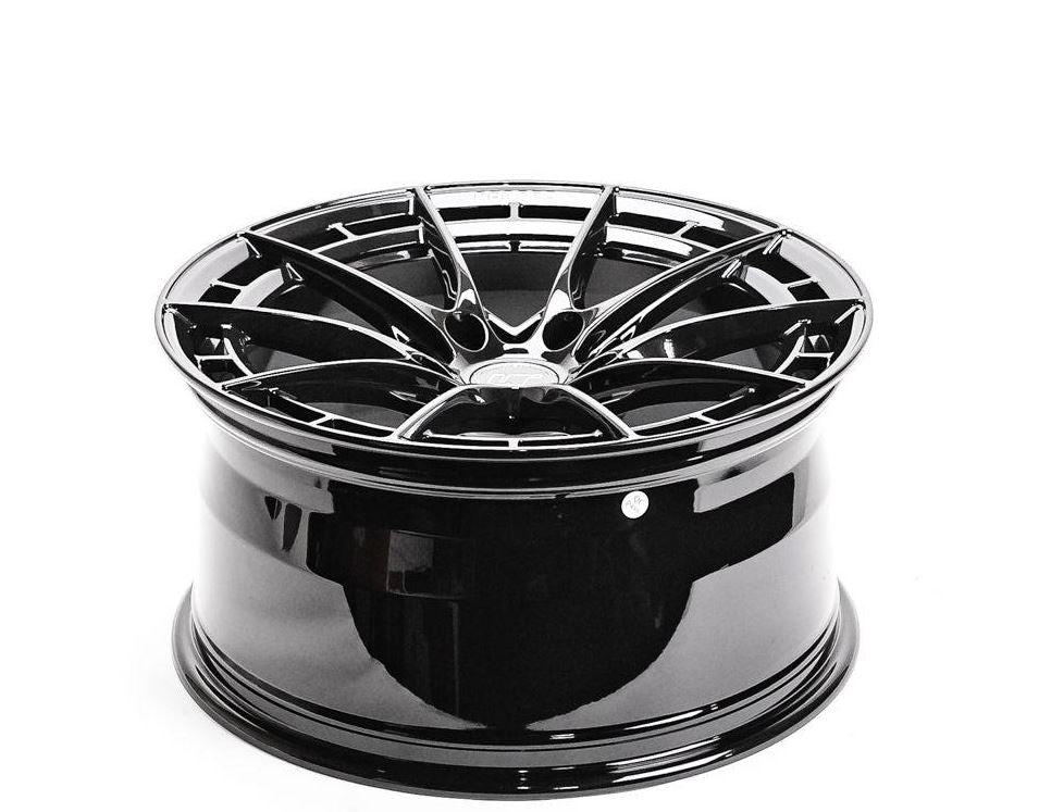 VR Forged D03-R Wheel Package Audi A8 20x9.0 Squared Gloss Black - FD Racing