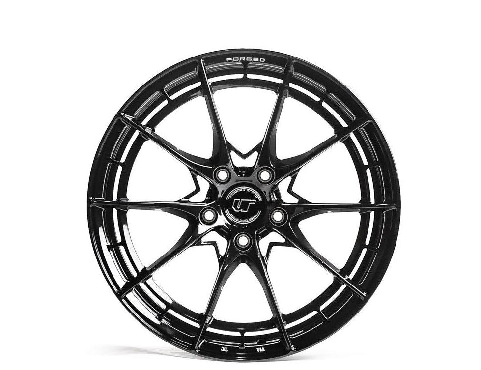 VR Forged D03-R Wheel Package Audi Q5 20x9.0 Squared Gloss Black - FD Racing