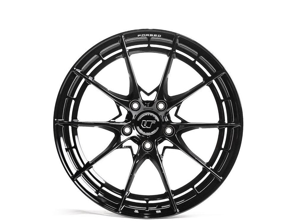 VR Forged D03-R Wheel Package Audi A7 | S7 | RS7 20x10.5 Squared Gloss Black - FD Racing