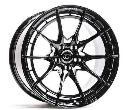 VR Forged D03-R Wheel Package Tesla Model 3 19x9.5 Squared Gloss Black - FD Racing