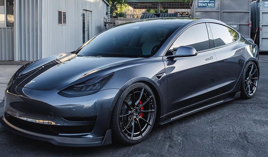 VR Forged D03-R Wheel Package Tesla Model 3 | Model Y 20x9.0 Gunmetal - FD Racing