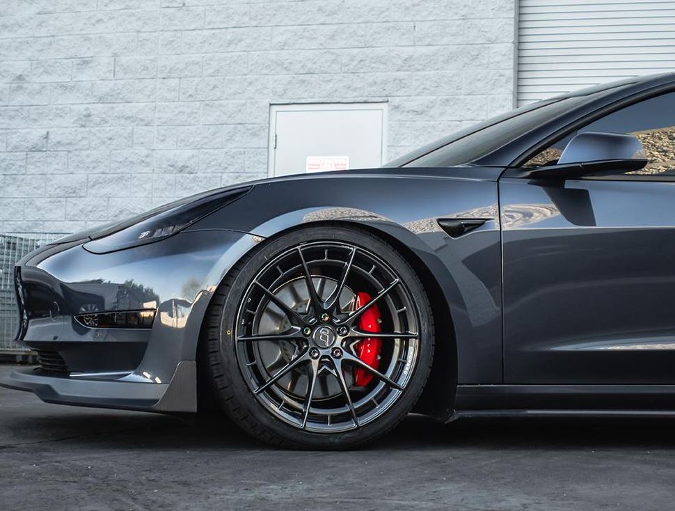 VR Forged D03-R Wheel Package Tesla Model 3 | Model Y 20x9.0 Gunmetal - FD Racing