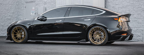 VR Forged D03-R Wheel Package Tesla Model 3 | Model Y 20x9.0 Satin Bronze - FD Racing