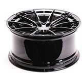 VR Forged D03-R Wheel Package Tesla Model S Plaid 21x9.5 21x10.5 Gloss Black - FD Racing