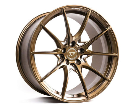 VR Forged D03 Wheel Package Ford Mustang S550 20x10 20x11 Satin Bronze - FD Racing