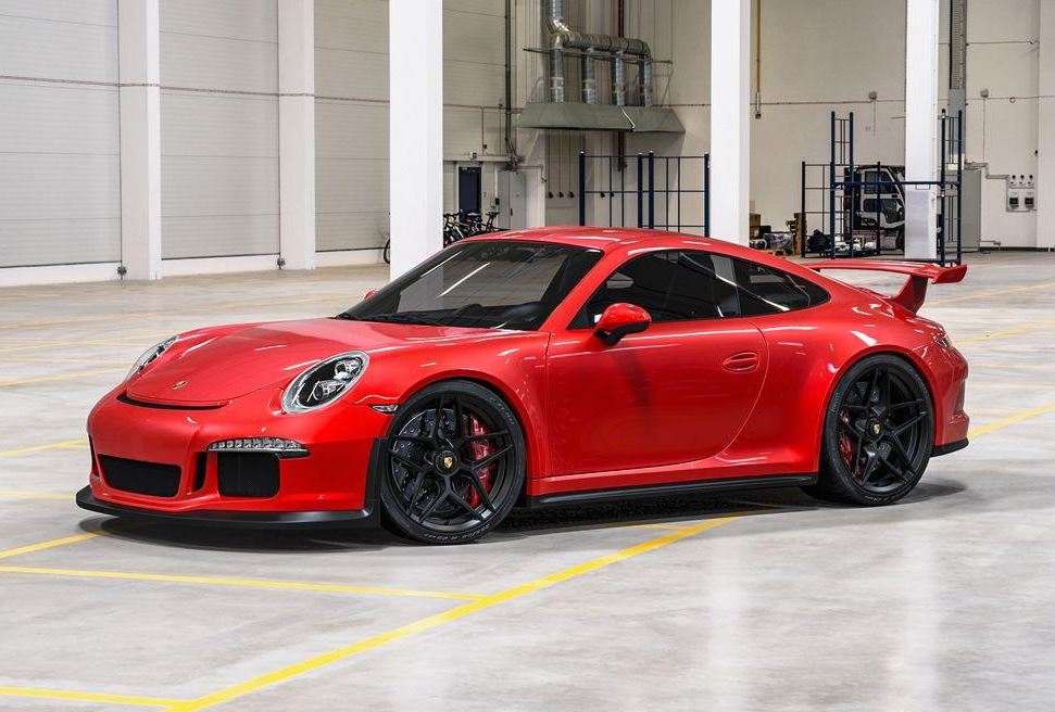 VR Forged D04 Wheel Package Porsche 991 Turbo | 991 GT3 20x9.0 20x12 Center lock Matte Black - FD Racing