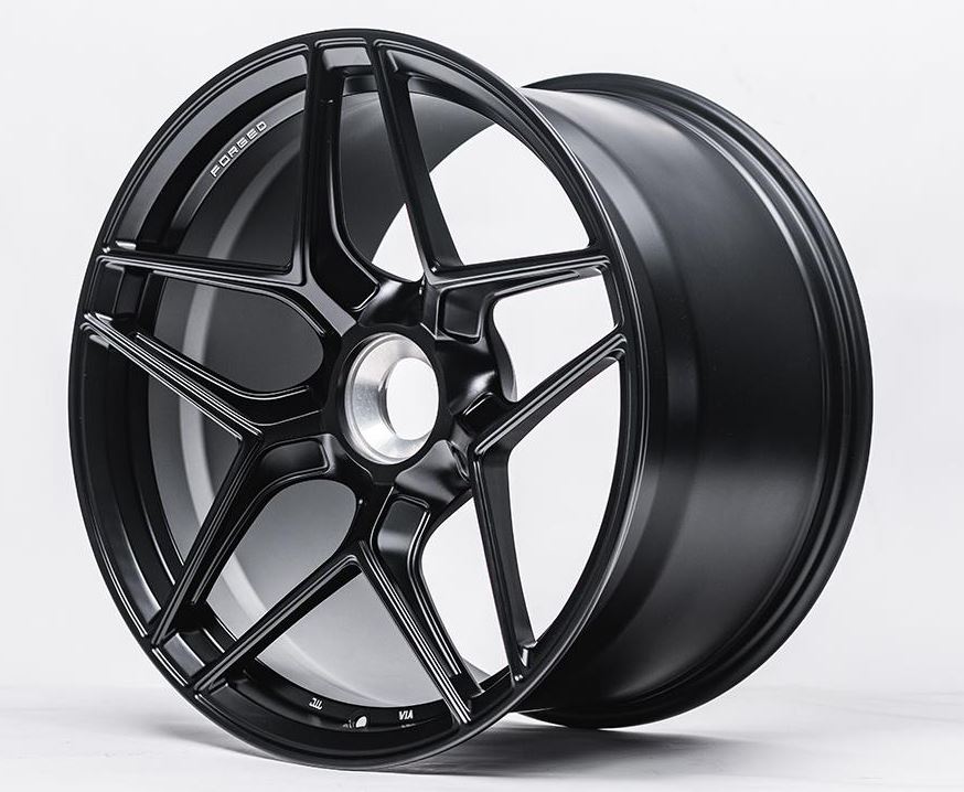 VR Forged D04 Wheel Package Porsche 991 Turbo | 991 GT3 20x9.0 20x12 Center lock Matte Black - FD Racing