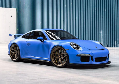 VR Forged D04 Wheel Package Porsche 991 Turbo | 991 GT3 20x9.0 20x12 Center lock Satin Bronze - FD Racing