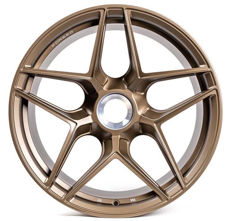 VR Forged D04 Wheel Package Porsche 991 Turbo | 991 GT3 20x9.0 20x12 Center lock Satin Bronze - FD Racing