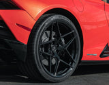 VR Forged D04 Wheel Package Lamborghini Huracan 20x9.0 21x12 Gloss Black - FD Racing