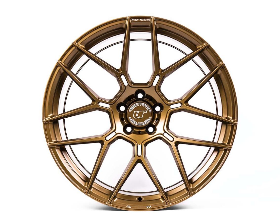 VR Forged D09 Wheel Package Nissan GT-R 20x10 20x12 Satin Bronze - FD Racing