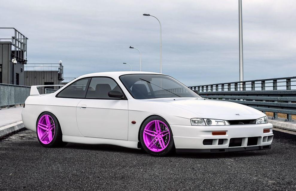 VR Forged D10 Wheel Package Nissan 240SX S13 S14 18x9.5 +22 | 18x10.5 +22 Drift Spec Fluorescent Pink - FD Racing