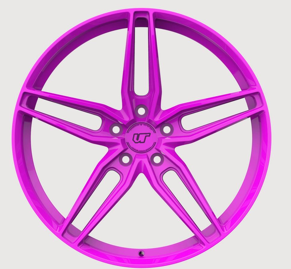 VR Forged D10 Wheel Package Nissan 240SX S13 S14 17x9 +22 | 18x9.5 +12 Drift Spec Fluorescent Pink - FD Racing