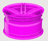 VR Forged D10 Wheel Package Nissan 240SX S13 S14 17x9 +22 | 18x9.5 +12 Drift Spec Fluorescent Pink - FD Racing