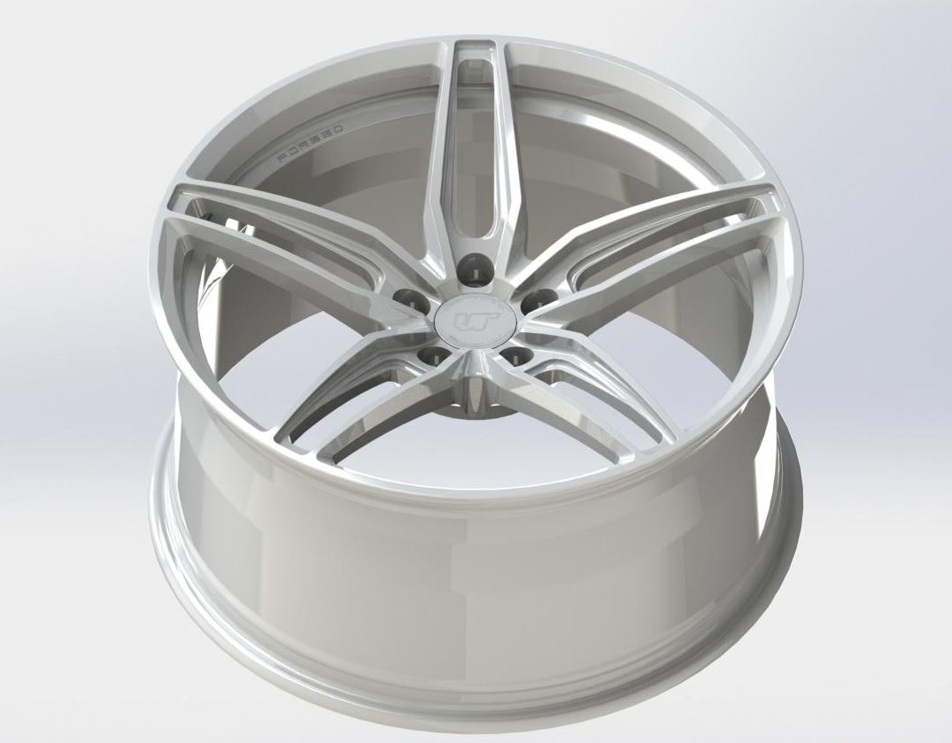 VR Forged D10 Wheel Package Nissan GT-R 20x10 20x12 Gloss White - FD Racing