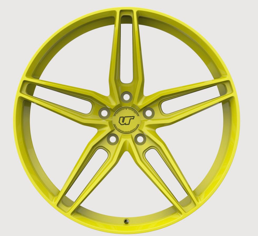 VR Forged D10 Wheel Package Nissan 240SX S13 S14 18x9.5 +22 | 18x10.5 +22 Drift Spec Highlighter Yellow - FD Racing