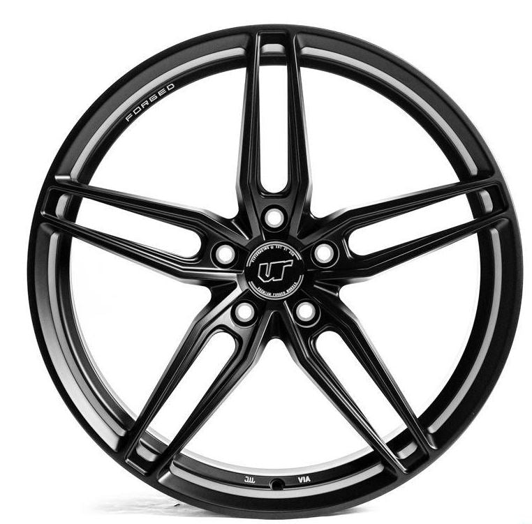 VR Forged D10 Wheel Package Porsche Taycan 22x10 22x11.5 Matte Black - FD Racing